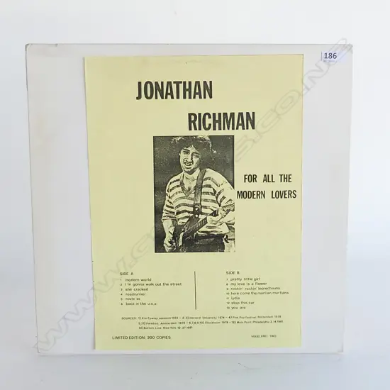 Jonathan Richman, For All The Modern Lovers